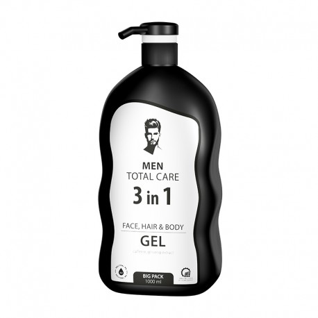 Gel pentru față corp și păr 3 în 1 MEN TOTAL CAR