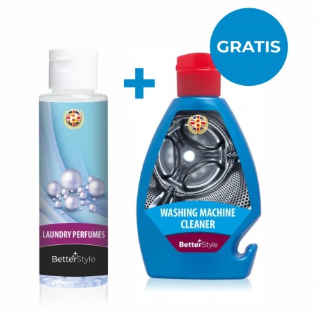 Parfum pentru rufe + Lichid pentru curățarea maşinii de spălat	