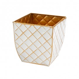 Ghiveci decorativ auriu
