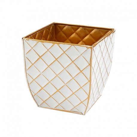 Ghiveci decorativ auriu