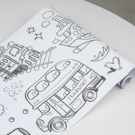 Rolă cu desene de colorat pentru băieţi