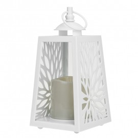 Candelă LED - felinar cu motiv dantelat