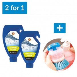 2 pentru 1: LICHID PENTRU CURĂŢAREA MAŞINII DE SPĂLAT VASE + PERIE gratis
