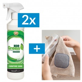 2x Soluție pentru mobilă Eco Green + șervețel gratuit