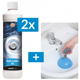 2x GEL PENTRU DESFUNDAREA ȚEVILOR + Agent de curățare a scurgerii gratis