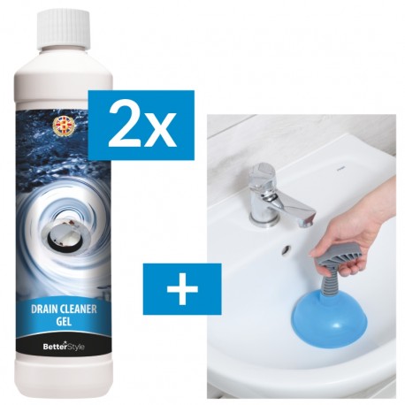 2x GEL PENTRU DESFUNDAREA ȚEVILOR + Agent de curățare a scurgerii gratis