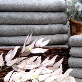 Prosop din frotir cenuşiu 70 x 140 cm