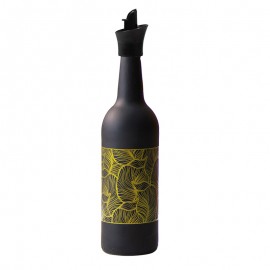 Sticlă pentru uleiul de măsline Frunze aurii