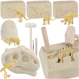 Set Excavări Dinozauri 5 în 1 - mini şantier paleontologic