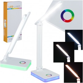 Lampă de birou LED USB tactilă, iluminare RGB, reglare a luminii
