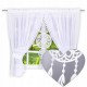 Set: perdea albă din voal 400x150 cm şi panou decorativ prinzător de vise