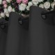 Draperie glamour din catifea gri închis 140 x 230 cm cu inele