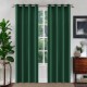 Draperie glamour din catifea verde sticlă 140 x 250 cm cu inele