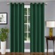Draperie glamour din catifea verde sticlă 140 x 250 cm cu inele