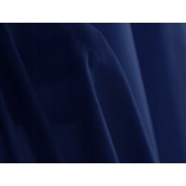 Draperie glamour din catifea bleumarin 140 x 250 cm cu inele (1 buc.)