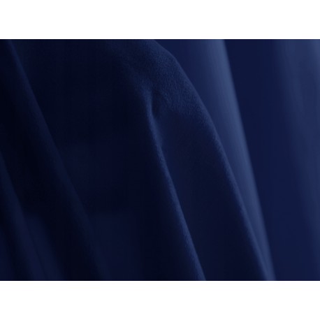Draperie glamour din catifea bleumarin 140 x 250 cm cu inele
