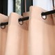 Draperie glamour din catifea bej 140 x 250 cm cu inele