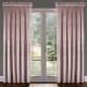 Draperie glamour din catifea roz pudrat 140 x 230 cm cu bandă