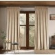 Draperie glamour din catifea bej 140 x 230 cm cu bandă