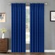 Draperie glamour din catifea bleumarin 140 x 250 cm cu bandă