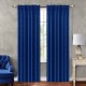 Draperie glamour din catifea bleumarin 140 x 270 cm cu bandă