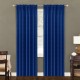 Draperie glamour din catifea bleumarin 140 x 270 cm cu bandă