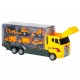 Camion TIR cu lansator + maşini de construcţii din metal