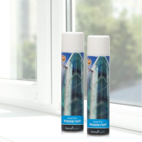 Spumă pentru curăţarea geamurilor şi a altor suprafeţe 2buc.