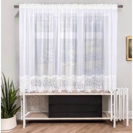 Perdea modernă cu dantelă guipur 600x150 cm