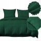 Set de lenjerie din damasc, 3 piese, culoare verde, 160x200 cm