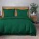 Set de lenjerie din damasc, 3 piese, culoare verde, 160x200 cm