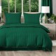 Set de lenjerie din damasc, 3 piese, culoare verde, 160x200 cm