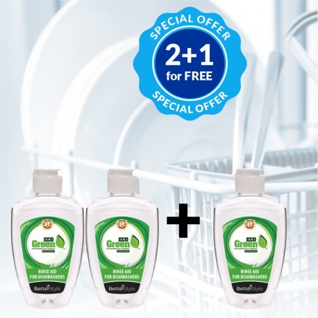 2+1 Agent de clătire pentru maşina de spălat vase ECO GREEN