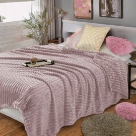 Pătura roz cu dungi 3D