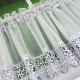 Set: perdea cu dantelă tip gipure 400x100 cm şi perdele scurte (zazdrostki) 180x50 cm