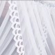 Perdea din voal cu dantelă florală tip gipure 400x160 cm