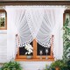 Perdea din voal cu dantelă florală tip gipure 400x160 cm