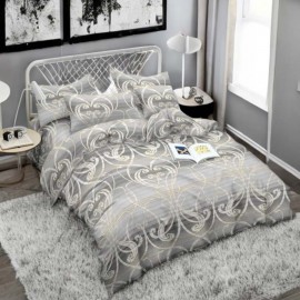 Set de lenjerie de pat din bumbac satinat, 3 piese, Arabesque 200x160 cm