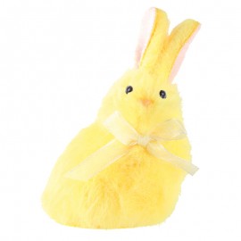 Iepuraş galben cu fundiţă - pentru agăţat