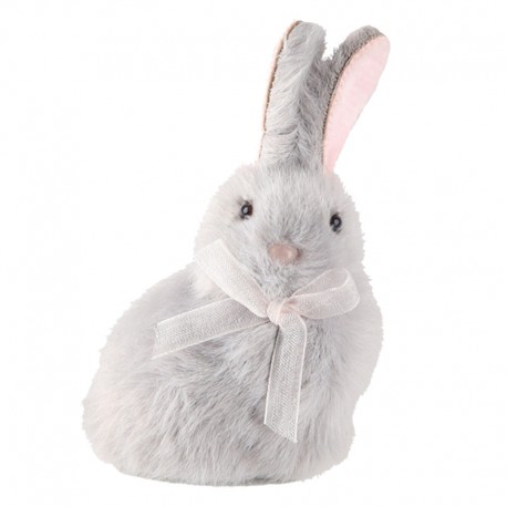 Iepuraş cenuşiu cu fundiţă - pentru agăţat