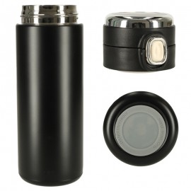 Cană termică de 420ml cu afişaj LED, negru