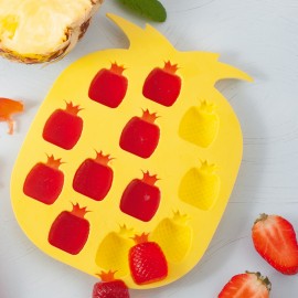 Forme din silicon pentru cuburile de gheaţă ananaşi