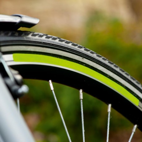 Benzi reflectorizante pentru roţi de biciclete verzi