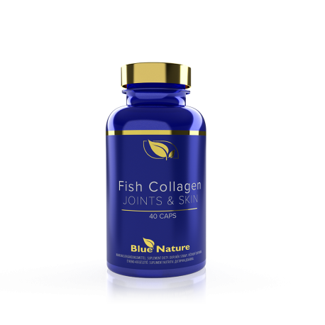 Natural collagen: colagen de peşte + trandafir sălbatic + sulf organic (MSM)