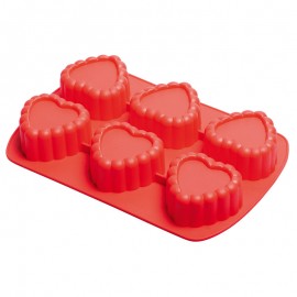 Formă din silicon 6 inimi