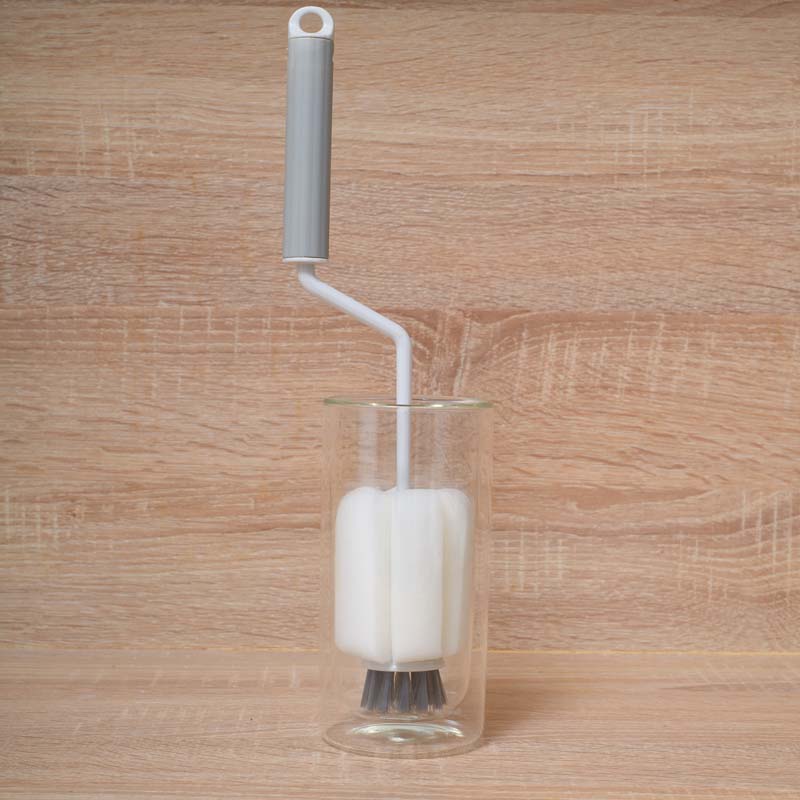 Perie rotativă cu burete pentru sticle şi vaze