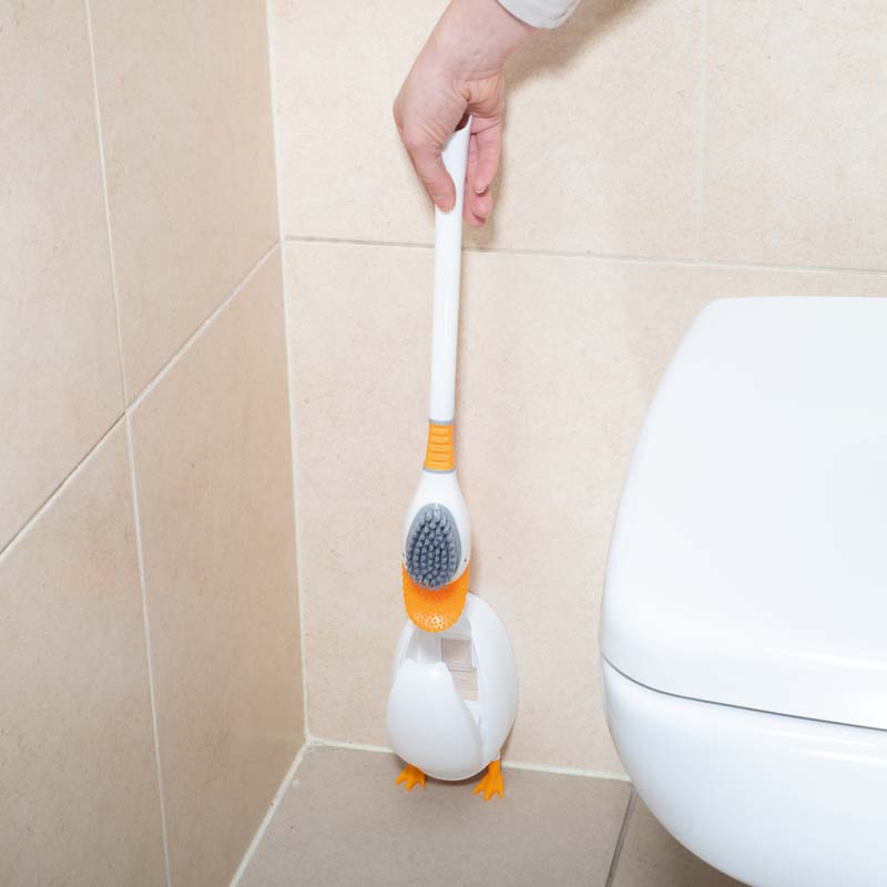 Perie pentru curăţarea vasului de toaletă Raţă