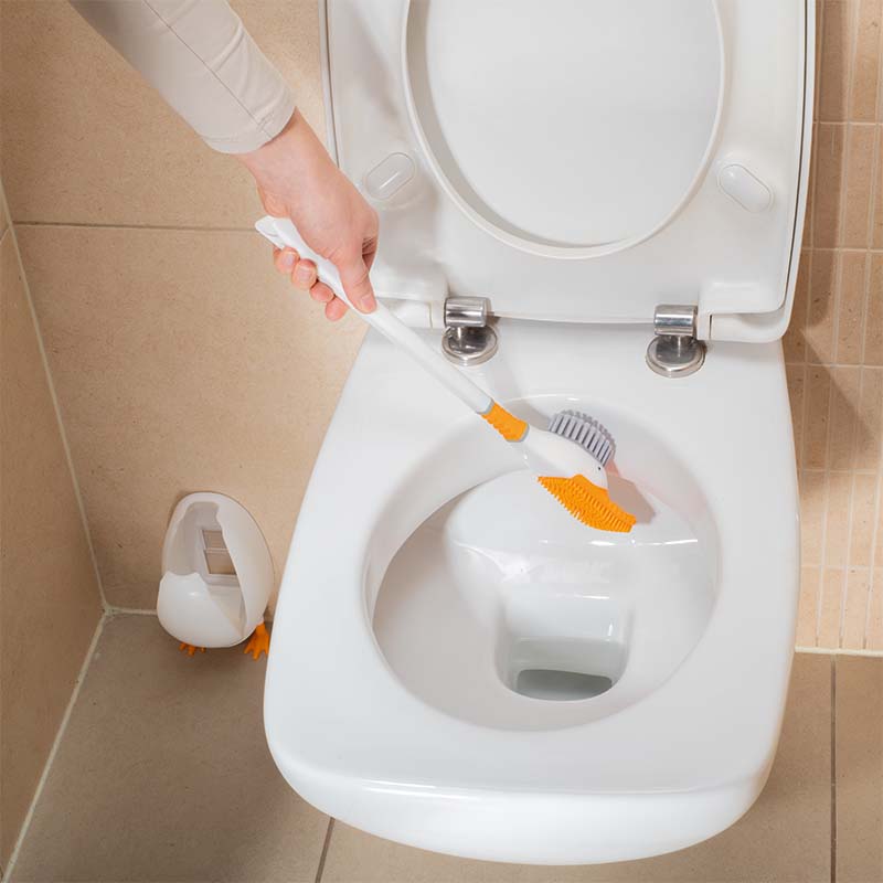 Perie pentru curăţarea vasului de toaletă Raţă