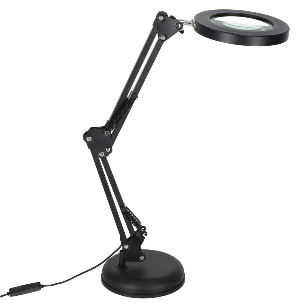 Lampă de birou LED cu lupă USB