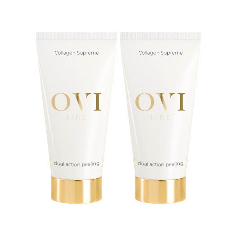 Pachet 1+1: peeling enzimatic-mecanic Collagen Supreme 2 în 1